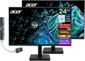 Acer Vero V7 V247 Gbmipx 24' FHD IPS Monitor with 4ms Response Time, Anti-Glare, VESA Mount (100 x 100mm), VGA, HDMI & Dockztorm USB Port Expander, Black Color (UM.QV7AA.G05) 2 Pack