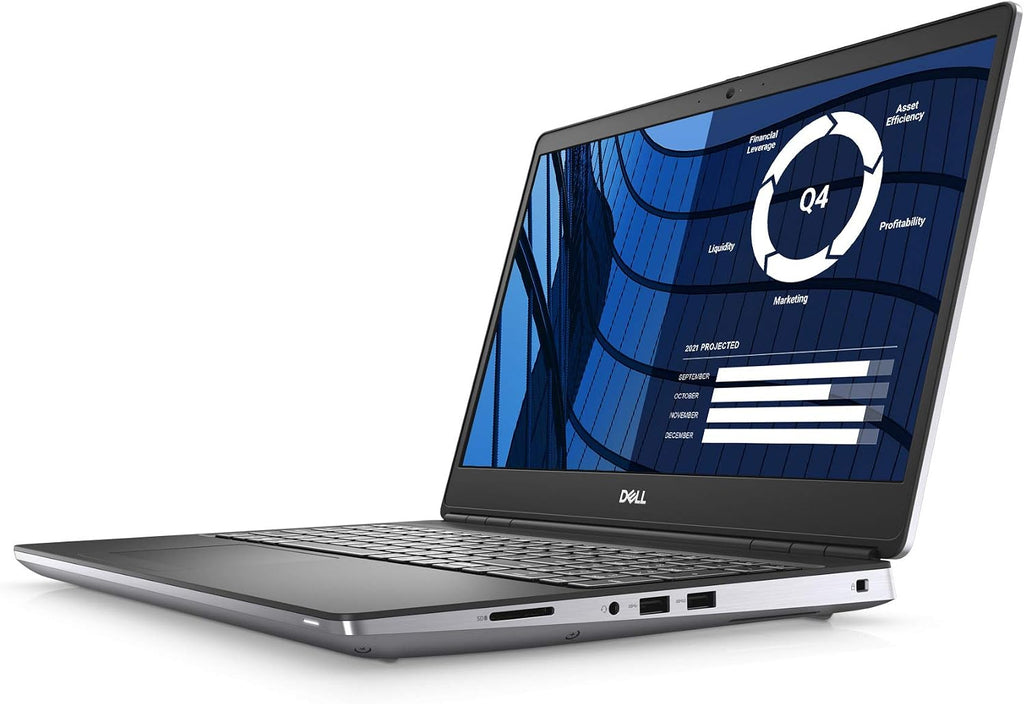 Dell Precision 7550, 15.6 inch FHD Laptop - Intel Core i7-10850H, 32GB DDR4 RAM, 512GB SSD, NVIDIA Quadro T2000 4GB, Windows 10 Pro - Silver (Latest Model) (Renewed)