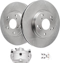 Detroit Axle - Front Brake Kit for Honda CR-V Element Disc Rotors Left Brake Caliper w/Bracket Replacement : 11.10' inch (282mm) Front Rotor
