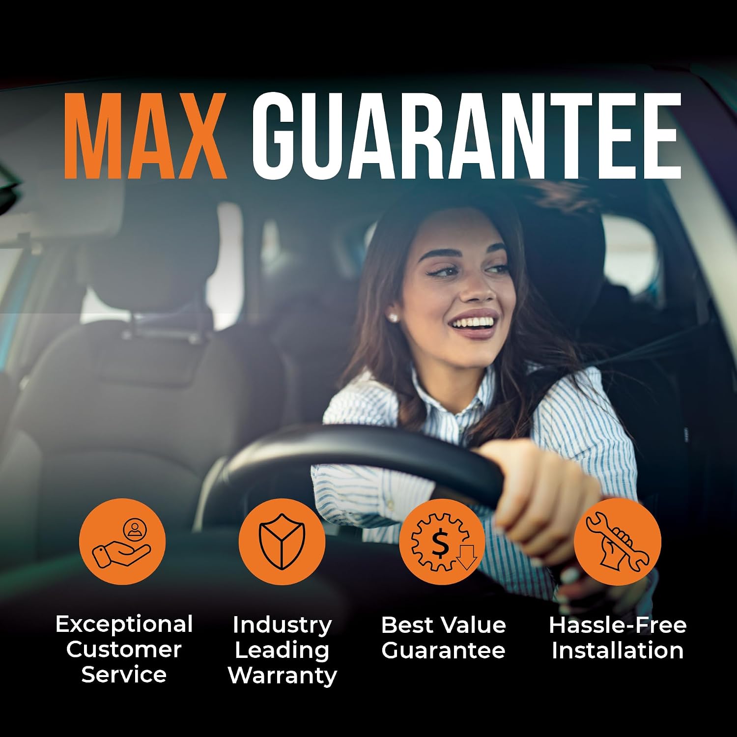 MAX Advanced Brakes - Brake Kit For 2012 Honda Civic (EX, LX), 2013-2014 Honda Civic (LX, Manual Transmission)| Carbon Ceramic Brake and Rotor Kit Front and Rear| OE Replacement Brake Rotors