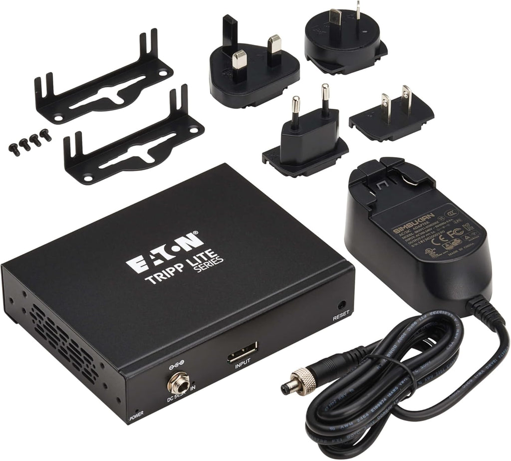 Tripp Lite Series 3-Port DisplayPort Splitter for 3 Monitors, 4K@60Hz Video, 1 in 3 Out, DP 1.4, MST Hub, TAA Compliant, Plug-and-Play, 1-Year Warranty (B156-003-8K)