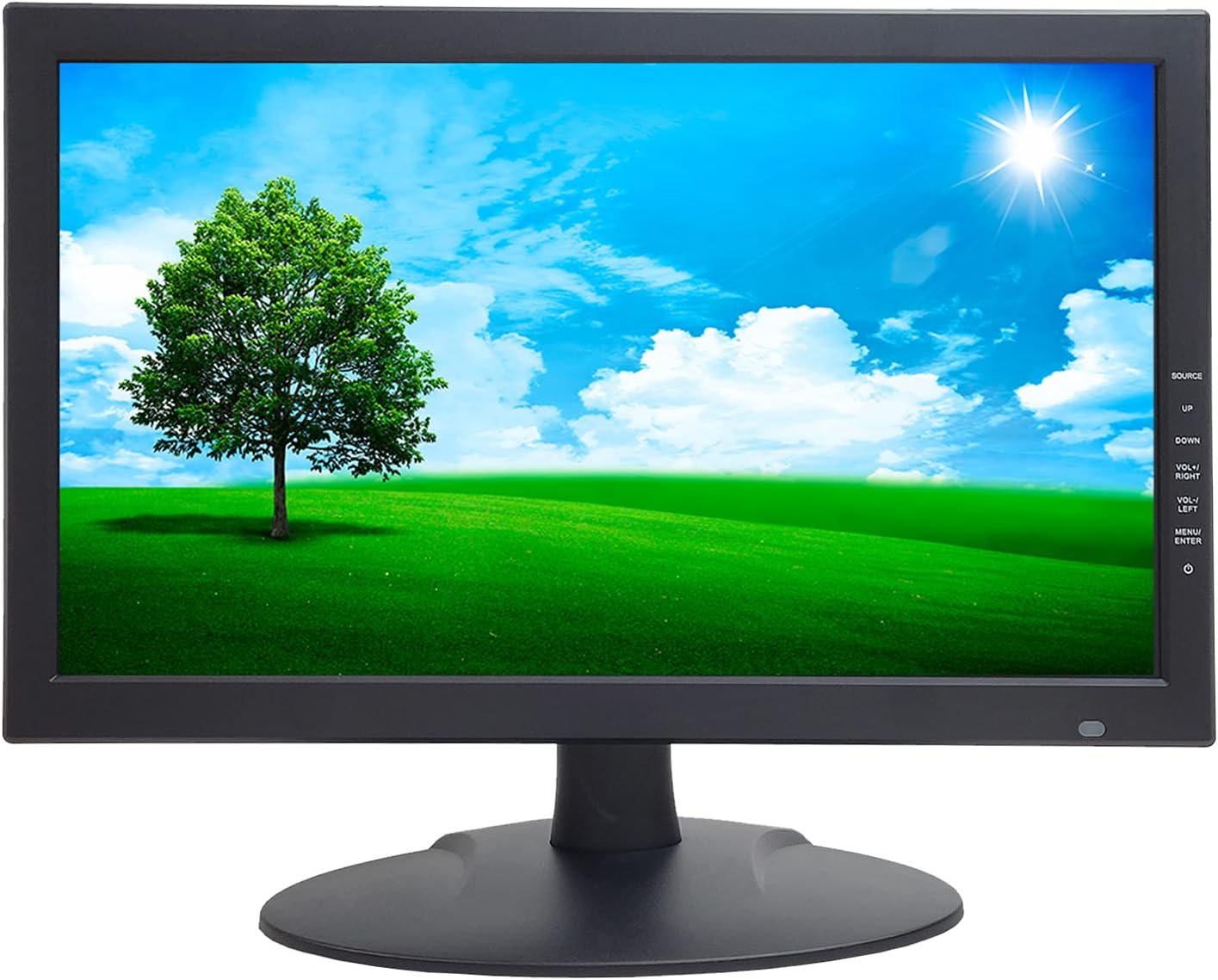 1stPV Precision 18.5' Scaled 4K Security LED Monitor, Super Sampling Anti-Aliasing (SSAA) for Ultra-Smooth, Pixel-Perfect Detail, HDMI Scaled 4K/8MP, BNC In/Out, VGA, Ideal for DVR 24/7 Surveillance