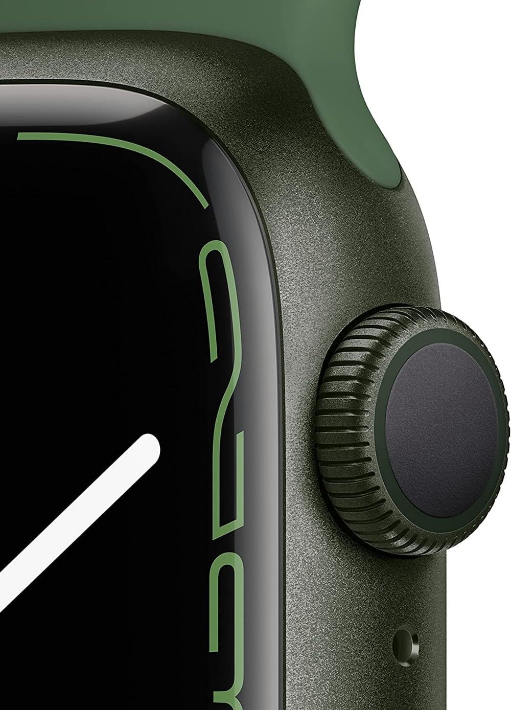 Apple Watch Series 7 (GPS + Cellular, 41mm) Green Aluminum Case with Clover Sport Band, Regular (Renewed)