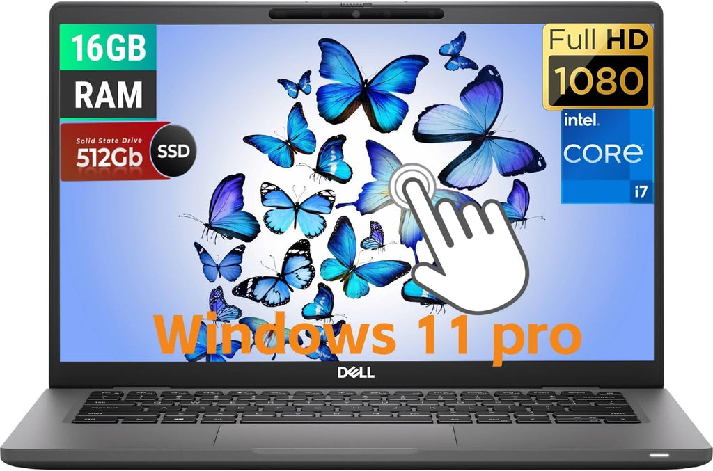 Dell Latitude 7320 Laptop Touchscreen Business, 13.3' FHD(1920x1080), Intel i7-1185G7 3.0GHz, 16GB DDR4 RAM, 512GB SSD, Backlit Keyboard, Win11 Pro (Renewed)