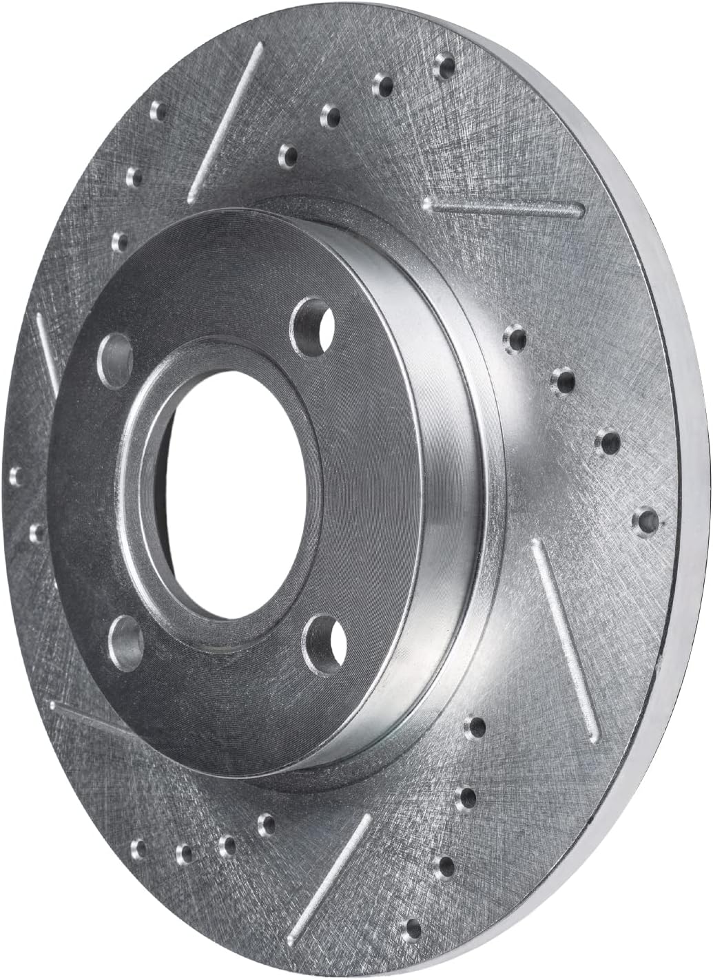 Detroit Axle - Brake Rotors for 2007-2015 Mini Cooper, 11.57' inch Front and 10.20' inch Rear Drilled and Slotted Disc Brake Rotors 2008 2009 2010 2011 2012 2013 2014 Replacement
