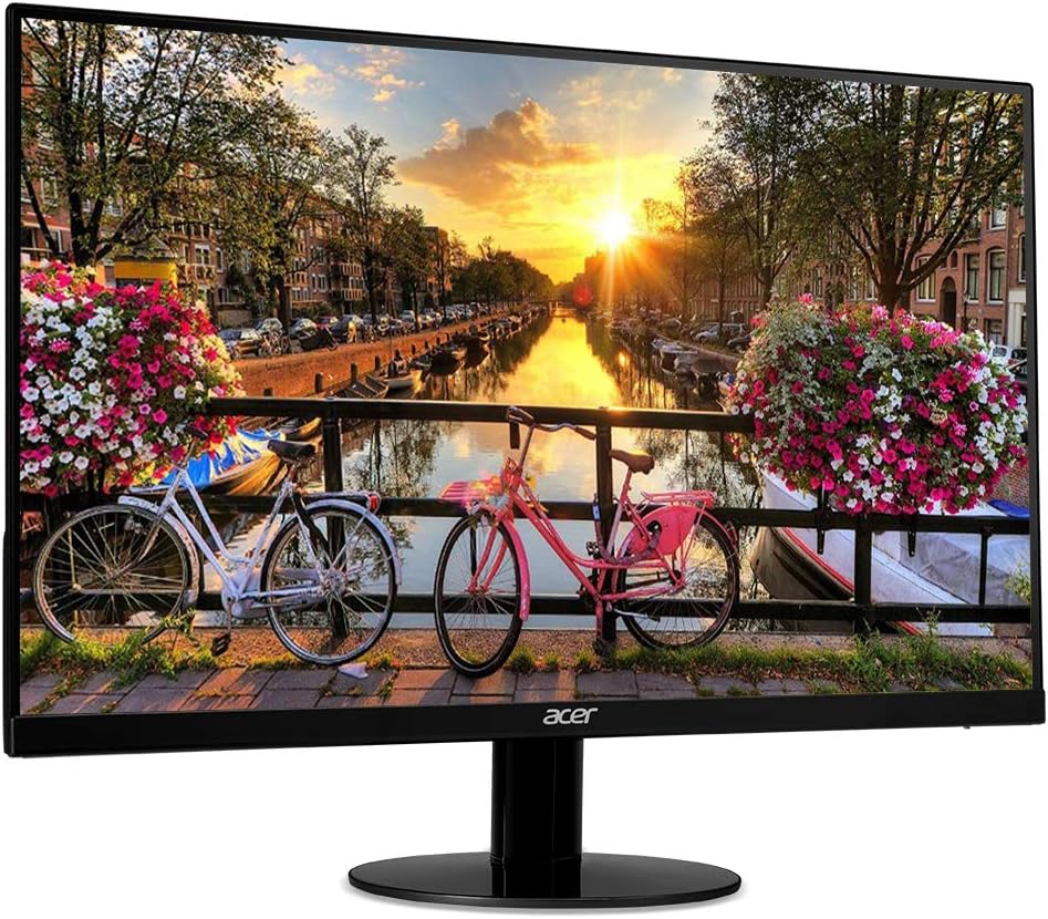 acer SA270 Bbmipux 27' Full HD (1920 x 1080) IPS Ultra-Slim Edge-to-Edge Monitor with AMD Radeon FreeSync Technology, 1ms VRB, (USB 3.1 Type-C Port, Display Port & HDMI Port), Black