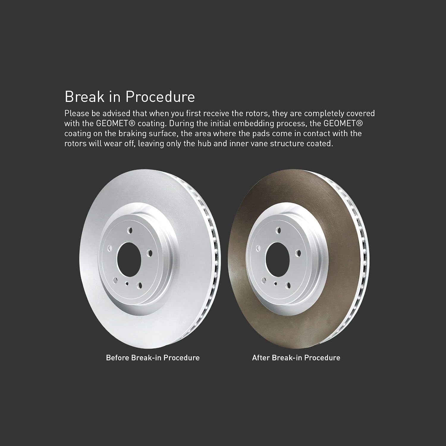 R1 Concepts Front Brake Kit Fits 2007-2010 Acura CSX; 2002-2006 Acura RSX; 2006-2011 Honda Civic| Ceramic Brake Pads and Blank Brake Rotors| 11.8' Front