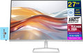 HP Series 5 527sf 27' FHD IPS Monitor with 300 nits Brightness, 5ms Response Time, Flicker Free, Anti-Glare, VGA, HDMI, & Dockztorm USB Port Expander, Black/Silver Color (94F44AA#ABA)