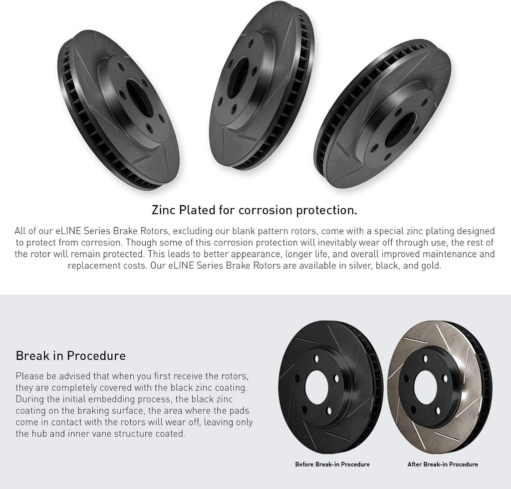 R1 Concepts Front Brakes and Rotors| Automotive Replacement Brake Kits| Front Semi-Metallic Brake Pads and Rotors Kit| Fits 2007 Acura CSX, 2002-2006 Acura RSX, 2006-2011 Honda Civic