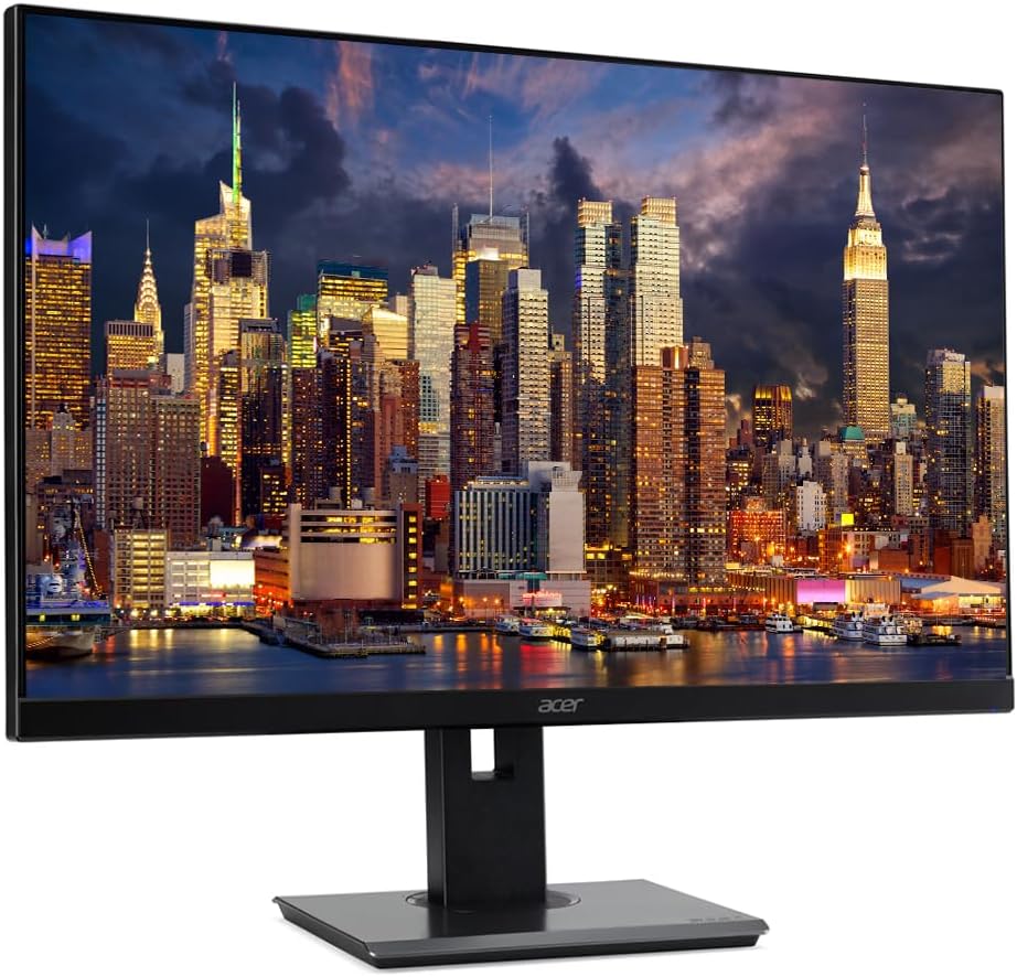acer Vero B7 B277 E 27 inch 1080P Full HD IPS Anti-Glare Widescreen LCD Monitor, Bundle with VGA, HDMI, DisplayPort, Integrated Speakers, MK270 Wireless Keyboard & Mouse, Gel Mouse & Wrist Pad