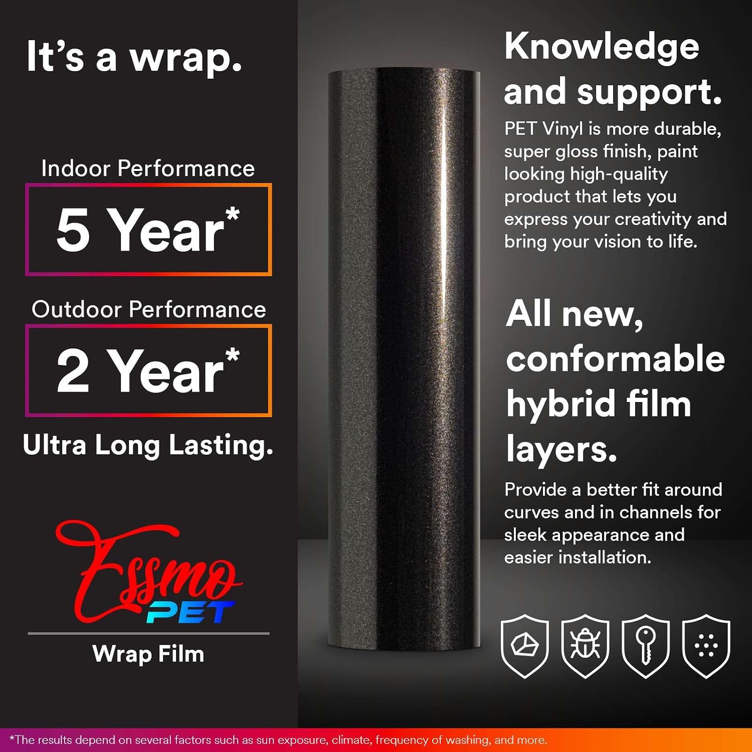 5FTx55FT PET Super Gloss Metallic Passion Pink High Glossy Vinyl Wrap Auto Car Sticker Decal Film Sheet Bubble Free Air Release Technology with Tool Set