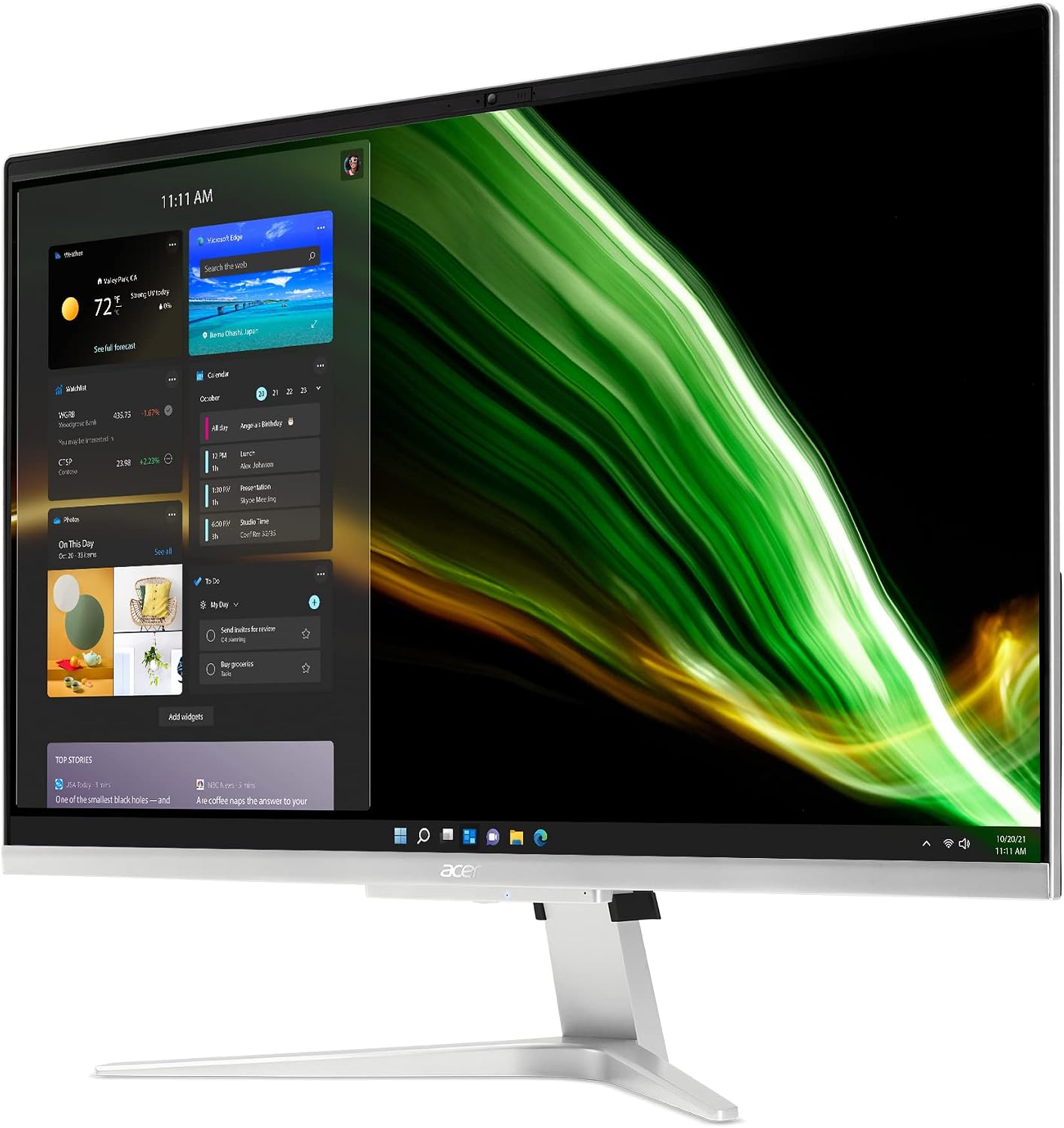 Acer Aspire C27-1655-UA12 AIO Desktop | 27' Full HD IPS Display | 11th Gen Intel Core i5-1135G7 | 12GB DDR4 | 512GB NVMe M.2 SSD | Intel Wi-Fi 6 | Windows 11 Home