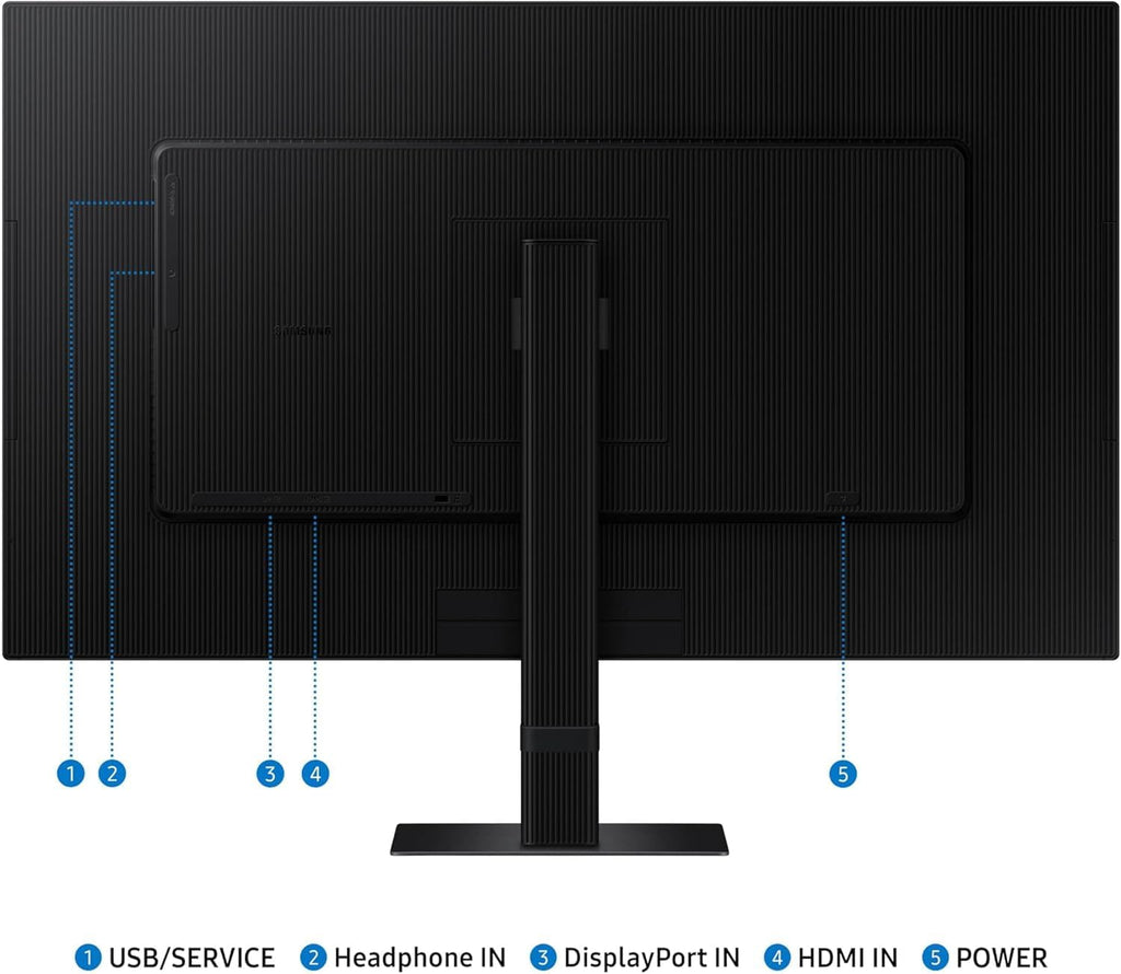 Samsung 27' ViewFinity S7 Series 4K UHD Computer Monitor, 60Hz, 5ms, Advanced Eye Care, Easy Setup Stand, Multiple Ports, High Resolution, Black, with HDMI Cable