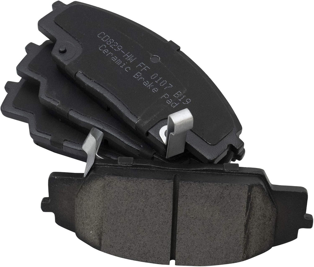 TRQ Front and Rear Brake Pad and Rotor Set Ceramic Compatible with 2006-2011 Honda Civic SI