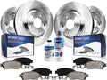Detroit Axle - Brake Kit for 2014-2020 INFINITI QX60 2013-2020 Nissan Pathfinder 2015-2021 Murano, Disc Rotors Ceramic Pads Replacement: 12.60 inch Front and 12.13 inch Rear Rotor