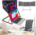 Laptop Screen Extension for 15.6' Laptops, Triple IPS FHD 1080p Screen, Full HD 1080p Display, Tri-Fold Monitor Lap Expansion Screen