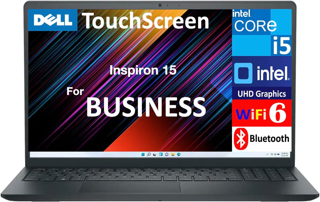 Dell Inspiron 15 Business Laptop 15.0' Touchscreen FHD Display (Intel i5-1334U, 16GB DDR4, 1TB PCIe SSD, Intel UHD, WiFi 6, Webcam, Bluetooth 5.3, Win 11 Home S-Mode)