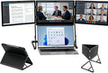 Triple 15.6 Pro Max 3 Screen Monitor, 1080p Tri Fold Monitor for Laptop Extender, Fhd Extended Laptop Screen Extenderwith 360° Rotation Adjustable Viewing Angles