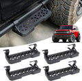 4PCS Z-Steps Add-On Running Boards for Ford Bronco 2021-2025 with Rock Rail Side Steps 4-Doors Accessories(Not Fit Raptor or Sport)