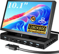 10.1' Small Monitor for PC Raspberry Pi, 1280x720 IPS Mini Monitor Multi-Port Docking Station Built-in USB Hub &Dual Speakers, Raspberry Pi Display for DIY Projects,Gaming & Aida64 CPU GPU Monitoring
