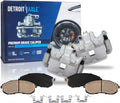 Detroit Axle - Front Disc Brake Calipers + Ceramic Brake Pads Replacement for Infiniti I35 Nissan Maxima Altima - 4pc Set