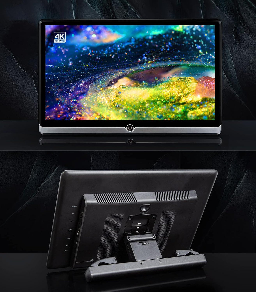 14 inch 4K Android 10.0 Portable Car TV Headrest Monitor Tablet for Back seat, Support Phone Wireless mirroring Touch Screen,with WiFi/Bluetooth/HDMI/USB/SD/FM/Airplay Video Player 2G+32G(2*PCs)