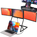 15.6 Pro Max 3 Screen Monitor with 1080p Fhd IPS Display, Portable Triple Monitors for Laptop, with 360° Rotation Adjustable Viewing Angles,with USB C-C1,USB C-C2 and Hdmi-Mini Hdm