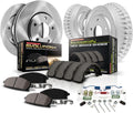 Power Stop KOE15241DK Autospecialty Front and Rear Replacement Brake Kit-OE Brake Drums & Ceramic Brake Pads For Honda Civic 2006-2011 [Model Specific]
