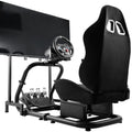 Dardoo Sim Racing Cockpit with Monitor Stand and Driving Gaming Seat Fit for Logitech G29 G920, for Thrustmaster, for Fanatec, for Xbox, for PS4, for PC, Includes only cockpit, seat and monitor stand