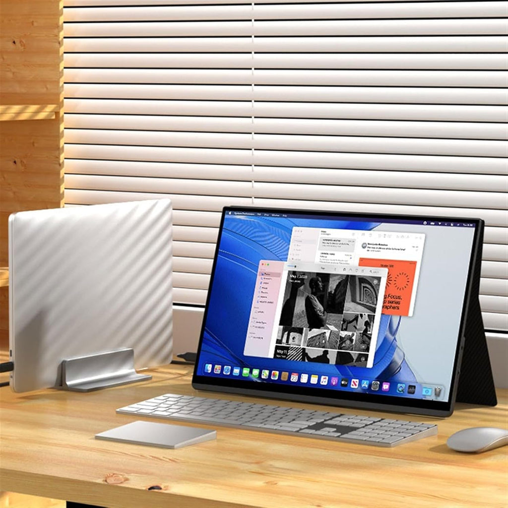 Portable Monitor for Laptop 15.6-inch IPS Portable Touch Screen Monitor Office Laptop External Expansion 1920 * 1080 Resolution Portable Gaming Monitor
