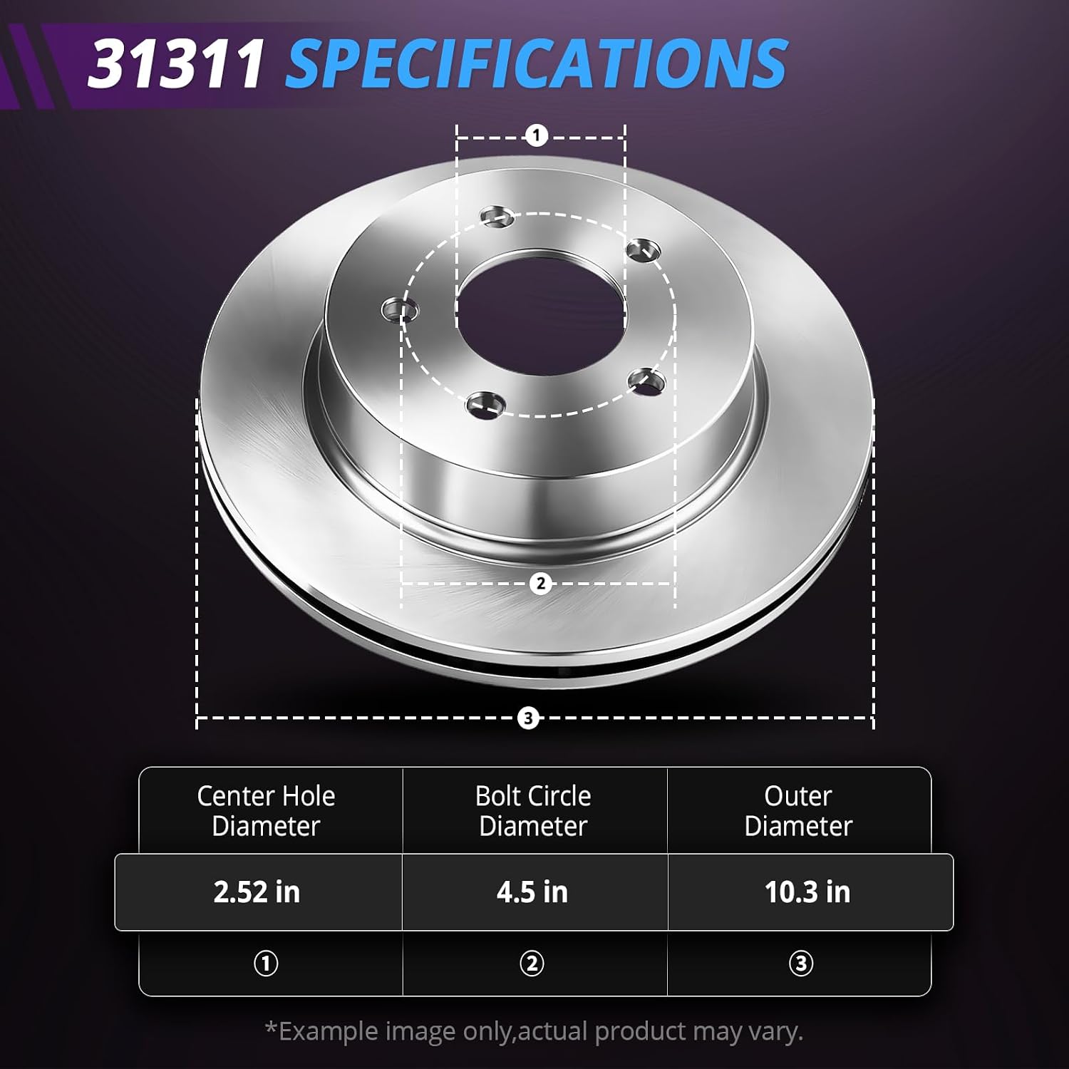 Brake Kit Replacement for Honda Civic 2006 2007 2008 2009 2010 2011, Rotors and Brake Pads Front and Rear, 10.3' Front and 10.24' Rear Brakes [4-Wheel Disc]