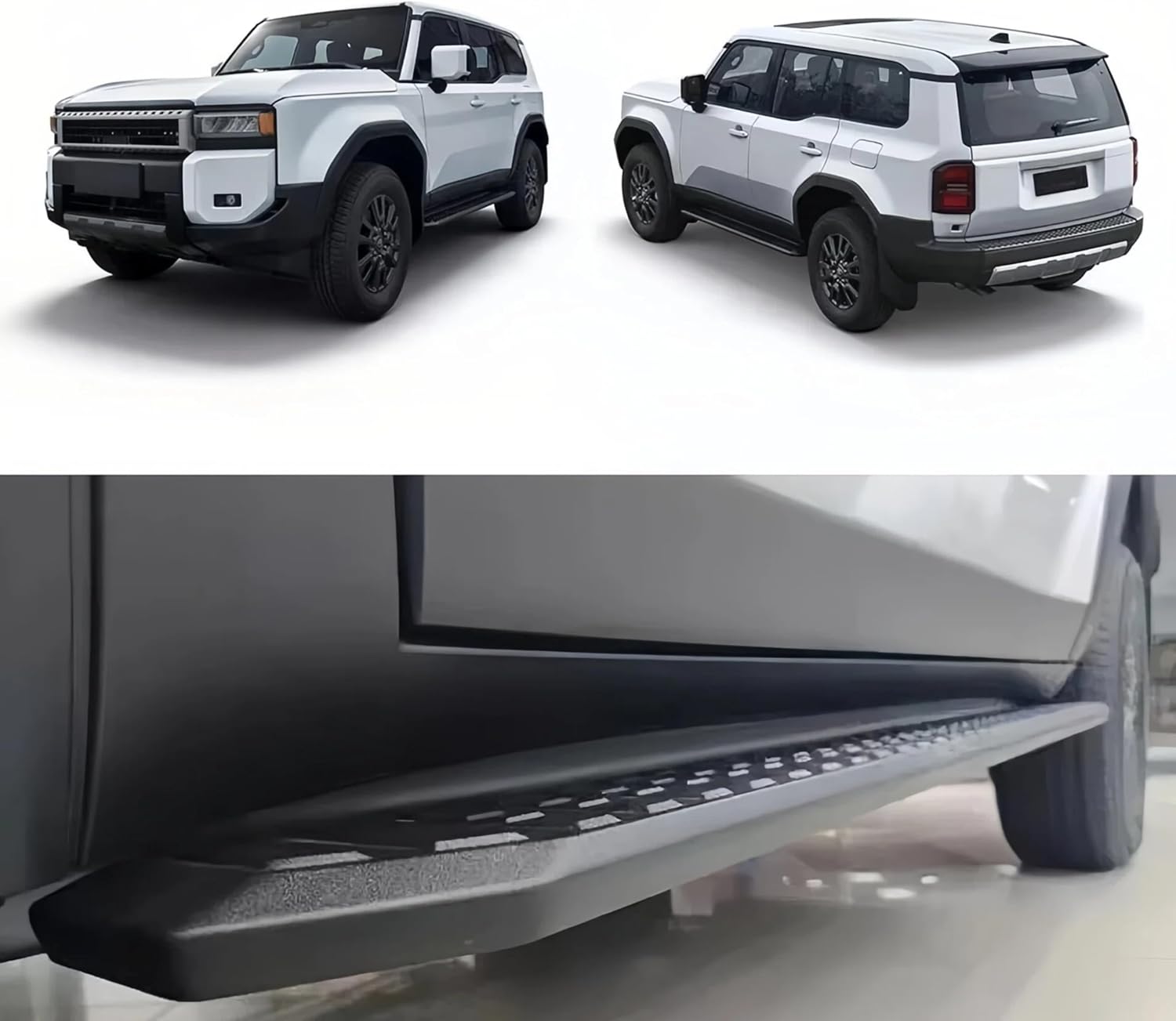 CHIESMA 4Runner Side Steps Running Boards Fit for Toyota 4Runner N500 Limited/Platinum/SR5/TRD/Trailhunter 2025 2026, Black Nerf Bars 2PC Body Kit Automotive Exterior Accessories