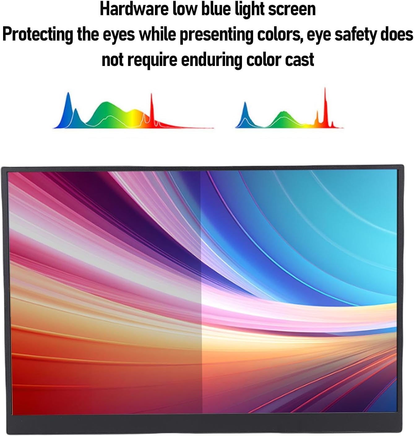 Zunate 16 Inch Portable 4K Computer Display with 120Hz Refresh Rate, USB C and Mini HD Ports, Dual Speakers, Eye Comfort Mode, External Monitor for Laptop Phone Gaming