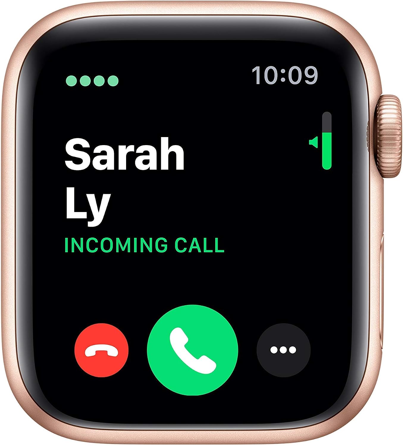 Apple Watch Series 5 (GPS + Cellular, 44MM) - Gold Aluminum Case with Pink Sand Sport Band (Renewed)