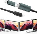 Teamgee H5 USB Data to Video Conversion Hub, HD Video Transfer Cable for Laptops 15.6' Laptop Screen Extender