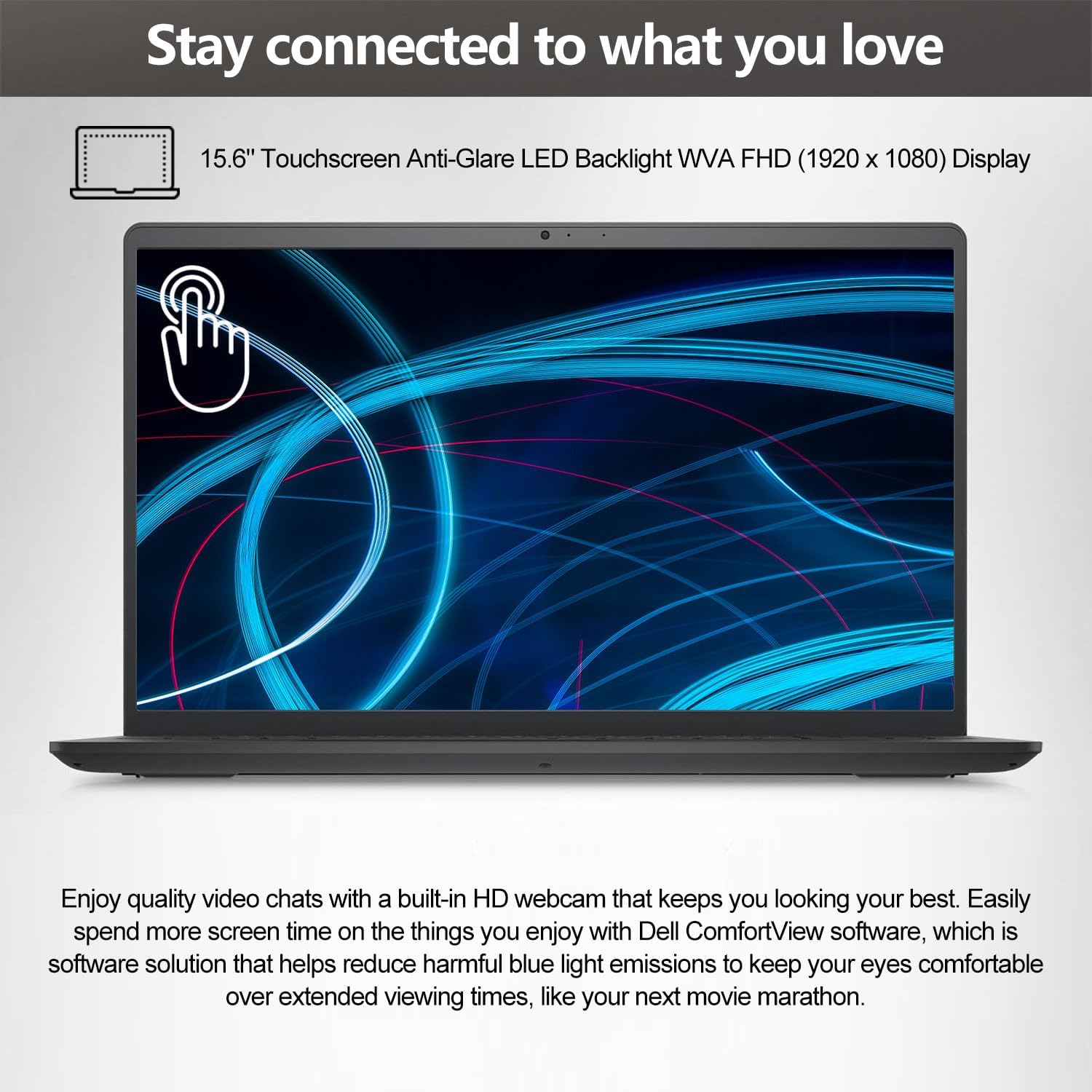 DELL Inspiron 15 3530 Business Laptop, 15.6' FHD Touchscreen, Intel Core i5-1335U, 16GB RAM, 1TB SSD, SD Card Reader, Numeric Keypad, Webcam, HDMI, Wi-Fi 6, Windows 11 Pro, Black