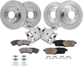 Detroit Axle - Brake Kit for Ford Fusion Lincoln MKZ Zephyr Mazda 6 Mercury Milan Disc Brake Rotors Ceramic Brakes Pads Rear Brake Calipers Replacement [11.77 inch Front and 11.02 inch Rear Rotors]