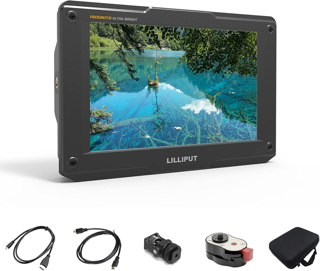 LILLIPUT H7 7 Inch 1800nits 3D LUT DSLR Camera Field Monitor High Brightness Sunlight Viewable Full HD 1920x1200 4K HDMI Input Output