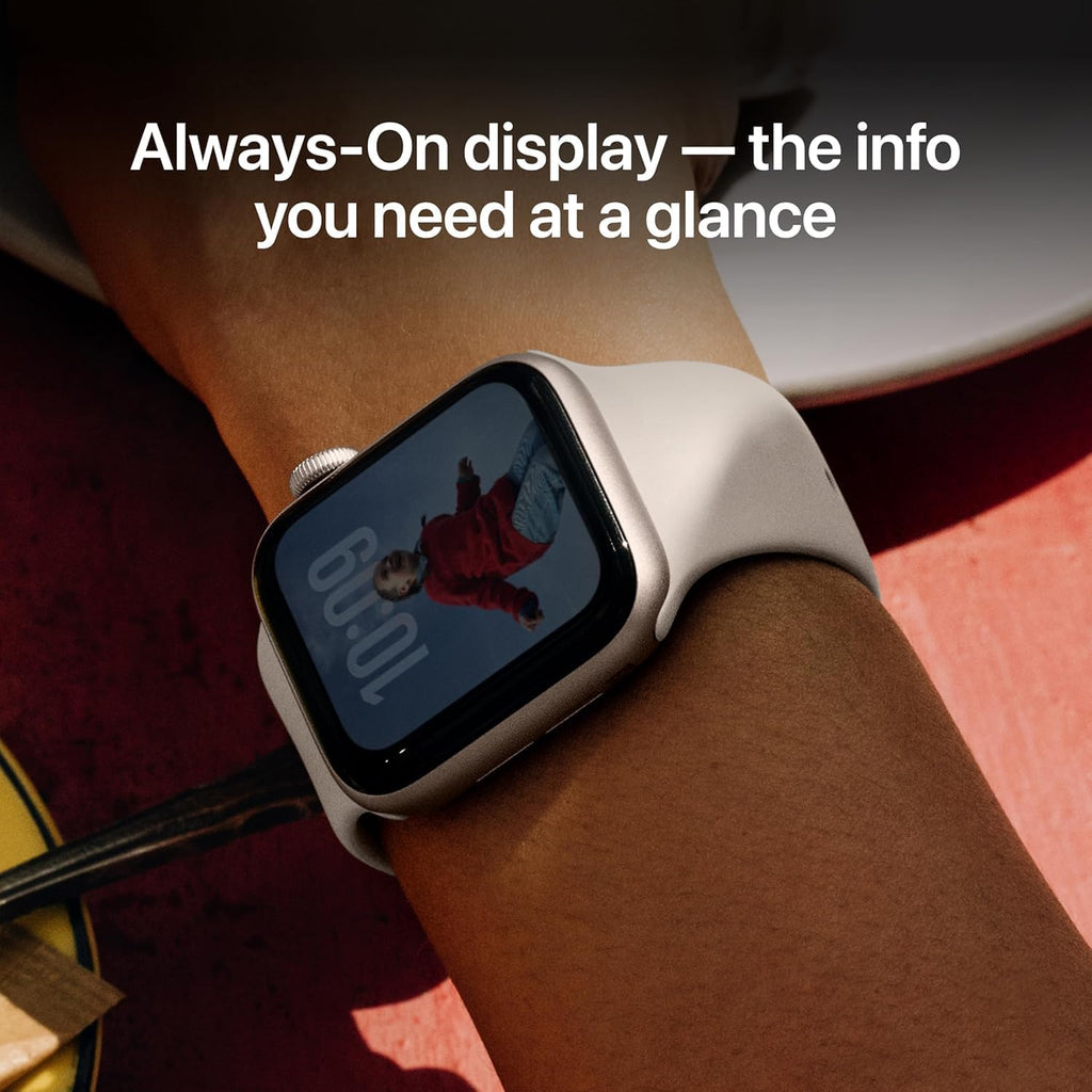 Apple Watch SE (3nd Gen) (GPS, 40mm) - Starlight Aluminum Case with Starlight Sport Band, S/M (Renewed)
