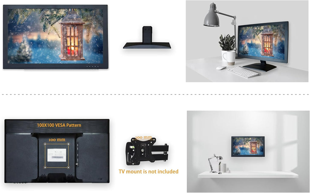 SVD 19.5' Security Monitor, 5MP/2560x1920 Super HD BNC Resolution, 3D Comb Filter, HDMI & BNC Inputs, Works with 5MP Security Cameras for DVR/NVR/PC