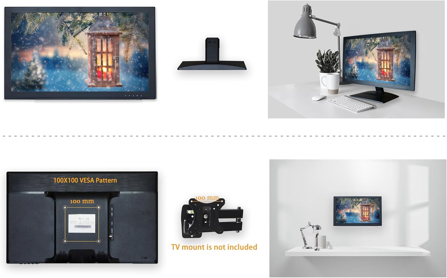 SVD 19.5' Security Monitor, 5MP/2560x1920 Super HD BNC Resolution, 3D Comb Filter, HDMI & BNC Inputs, Works with 5MP Security Cameras for DVR/NVR/PC