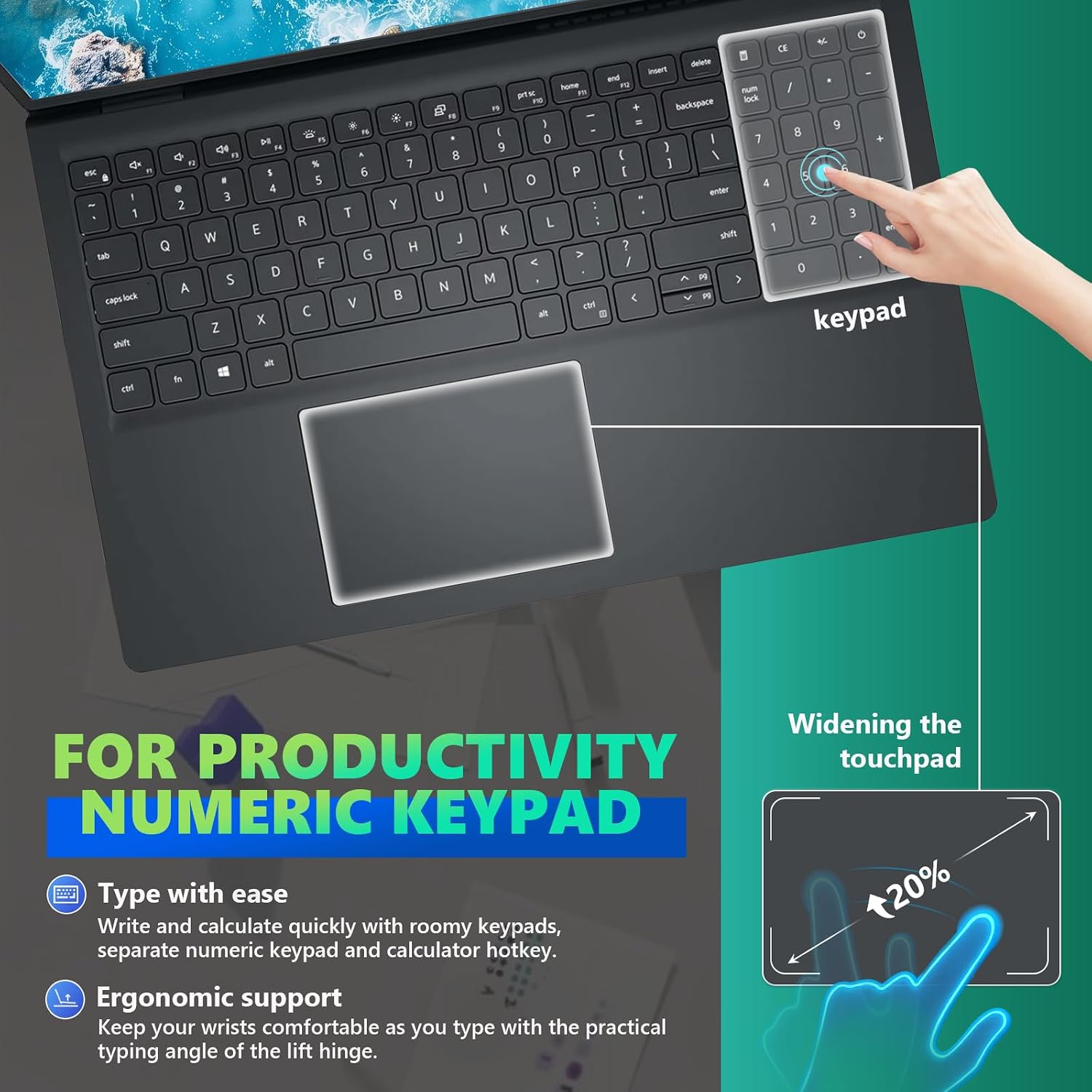 Dell 15 Touchscreen Laptop Computer - Intel 10 Core i7 1355U up to 5 GHz, 15.6' Anti Glare FHD WVA Touch Display, 32GB RAM, 1TB SSD, Windows 11 Pro, Copilot AI, Numeric Keypad, w/Patented Kit