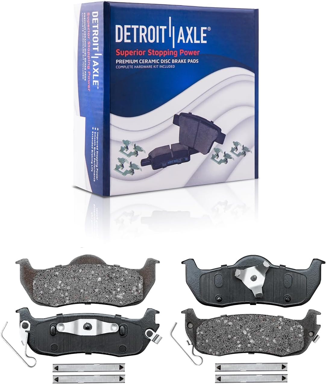 Detroit Axle - Brake Kit for INFINITI QX56 Nissan Armada Titan Brake Rotors Ceramic Brakes Pads Front and Rear Replacement: 12.60' inch Front and Rear Rotors