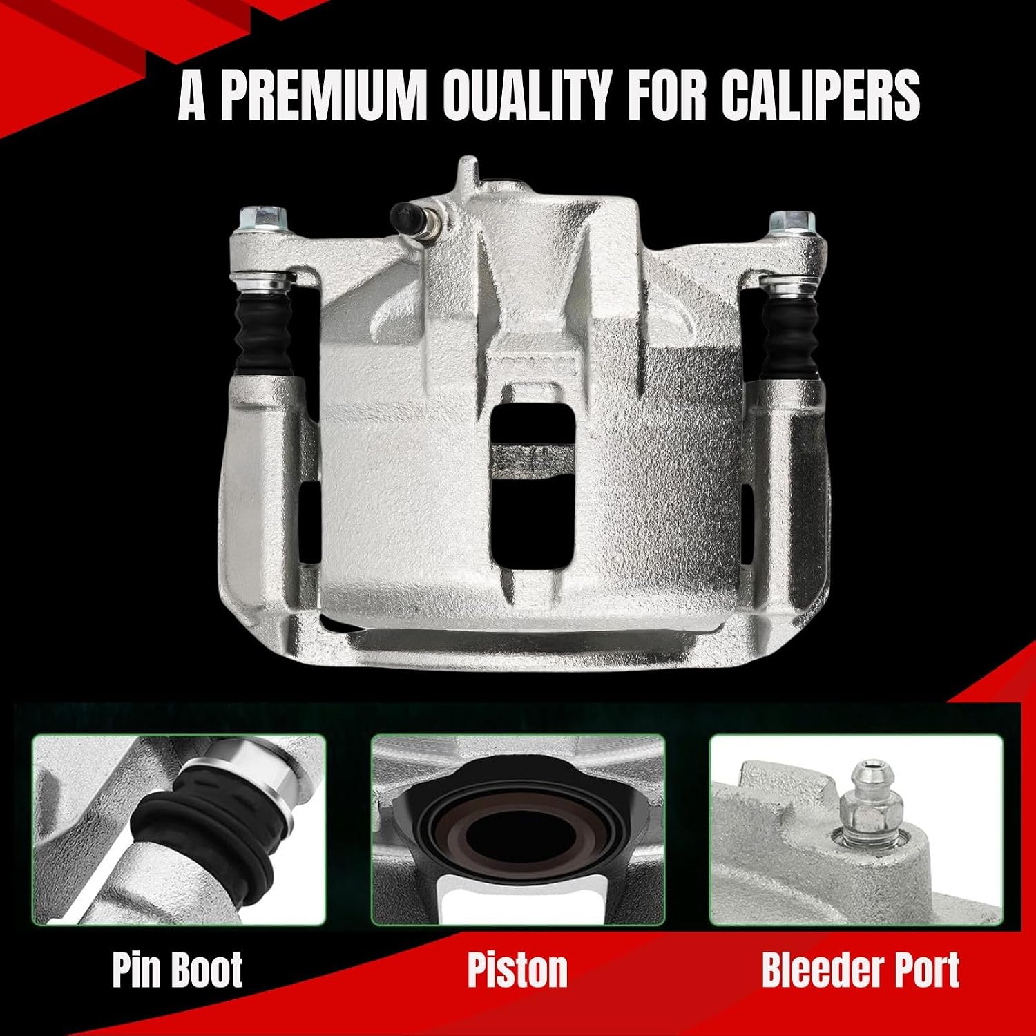 2X Disc Brake Caliper Assembly Rear Automotive Replacement Brake Kit for Honda Civic 1.8L 2006 2007 2008 2009 2010 2011 2012 2013 2014 2015