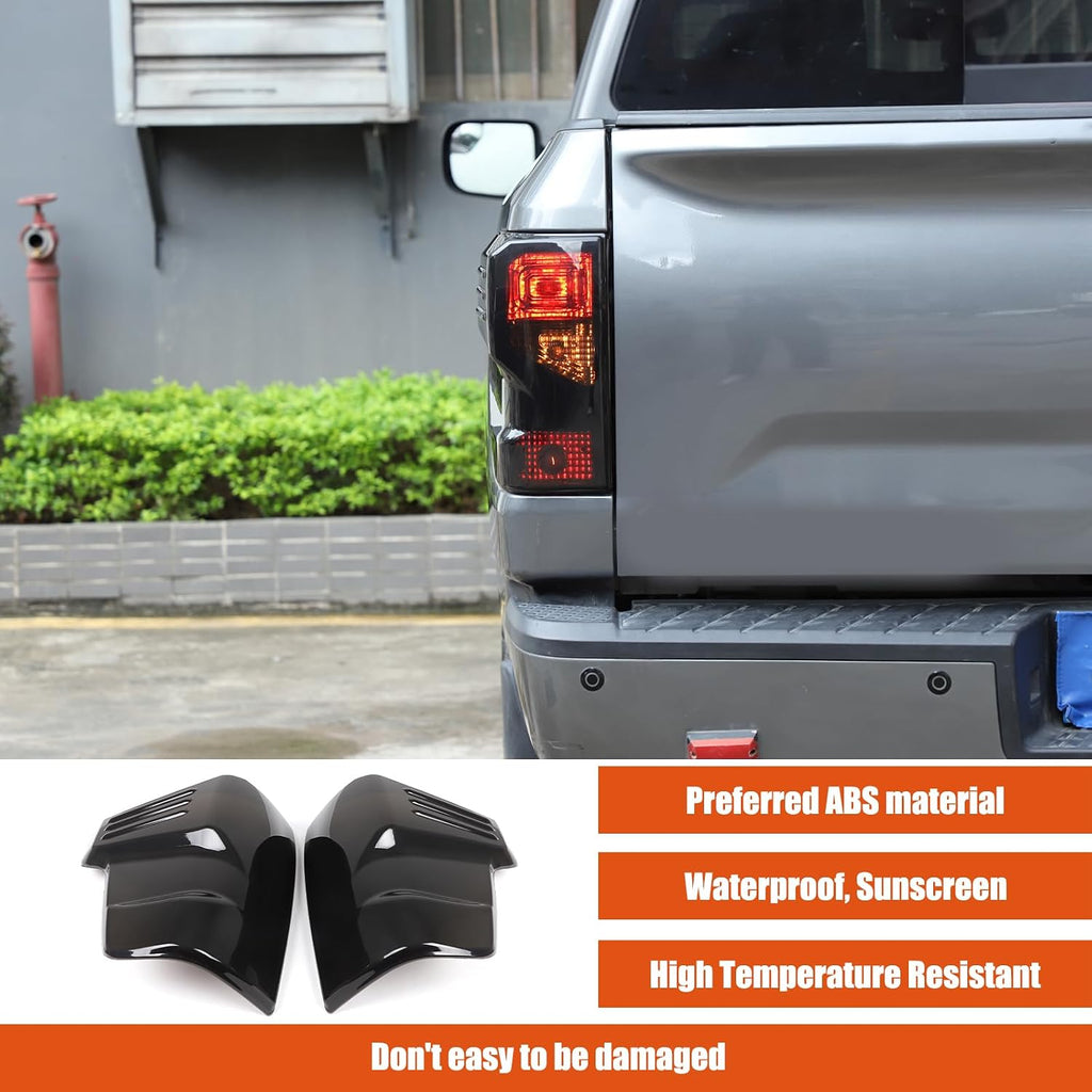 Smoked Tail Light Covers Compatible with Nissan Titan 2016-2023 Car Taillight Protection Cover Rear Light Guards Exterior Accessories