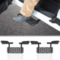 Aunginsy Front Door Running Boards Compatible with Nissan Frontier 2022 2023 2024 King Cab, Car Anti-Slip Side Steps Rails Side Extended Pedal Cover No Drilling Carbon Steel Black Exterior Accessories