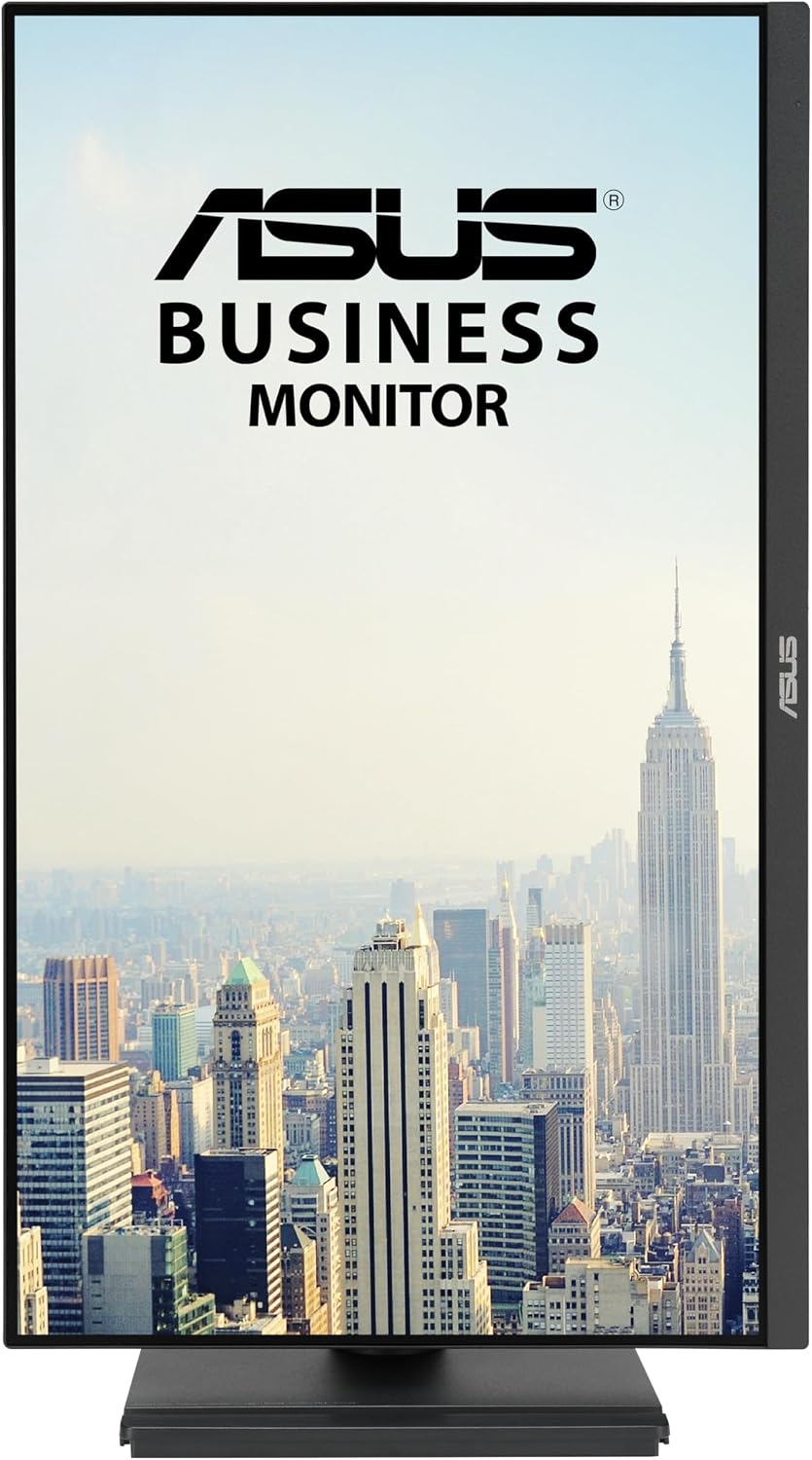 ASUS 24' 1080P Business Monitor (VA249QGS) - IPS, Full HD, Frameless, 120Hz, Adaptive-Sync, 1ms, HDMI, DisplayPort, VGA, Eye Care, Low Blue Light, Ergonomic, VESA Wall Mountable, 3 yr Warranty