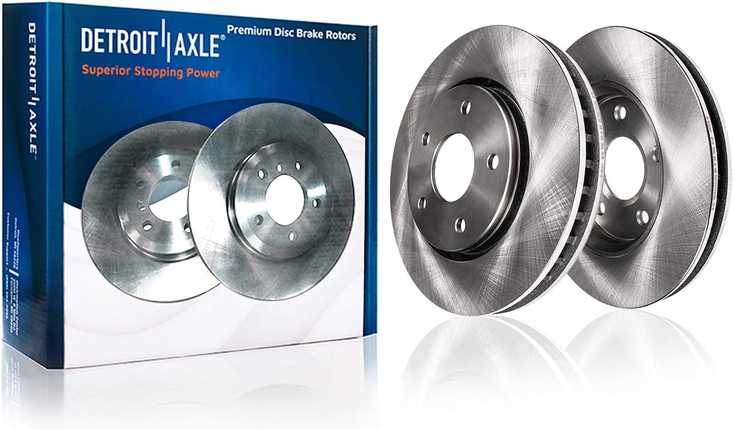 Detroit Axle - Brake Kit for Rear Drum Brakes 02-05 Toyota Celica Front Disc Rotors Ceramic Pads 2002-05 Drums Semi-metallic Shoes Replacement