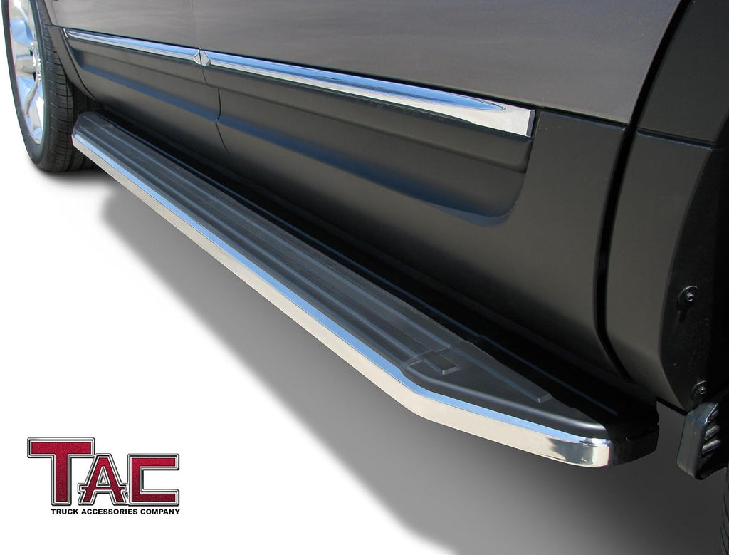 TAC Running Boards Fit 2011-2019 Ford Explorer SUV Aluminum Black Side Steps Nerf Bars Step Rails Truck Pickup Rock Panel Off Road Exterior Accessories (2 Pieces Running Boards)