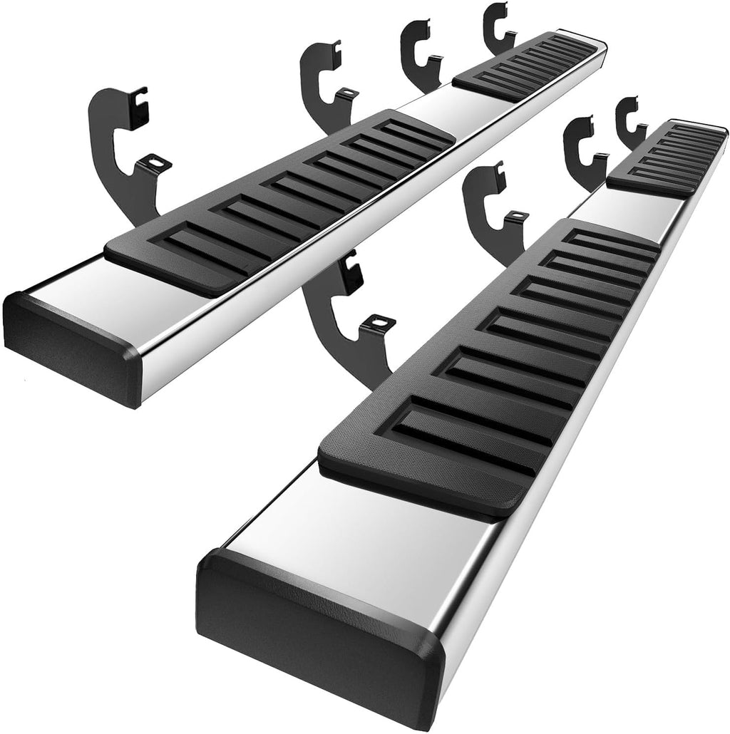 PZ 6' Running Boards Side Steps Compatible with 2019-2026 Chevy Silverado/GMC Sierra 1500 Crew Cab,2020-2026 Silverado/Sierra 2500/3500HD,500LBS No Drill Truck Running Boards Direct Fit Nerf Bar